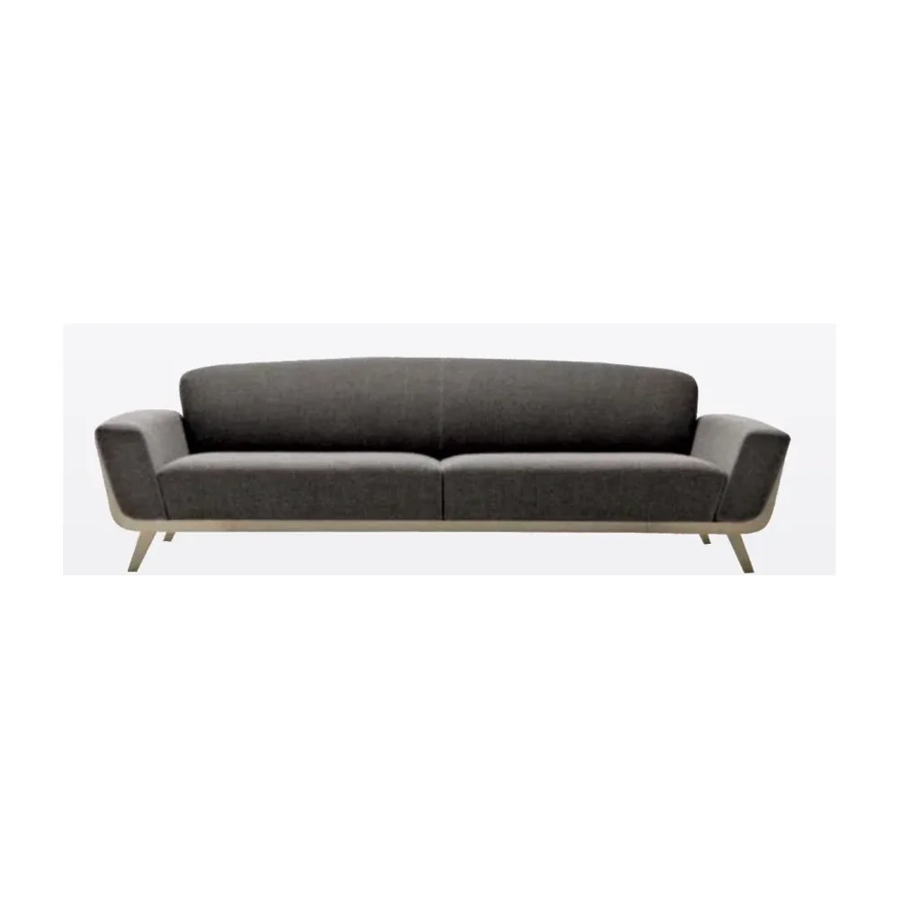 Mid-century 2-Seater Fabric Sofa with Solid Wood Frame - Furniture & Interiors by Furniture Hub