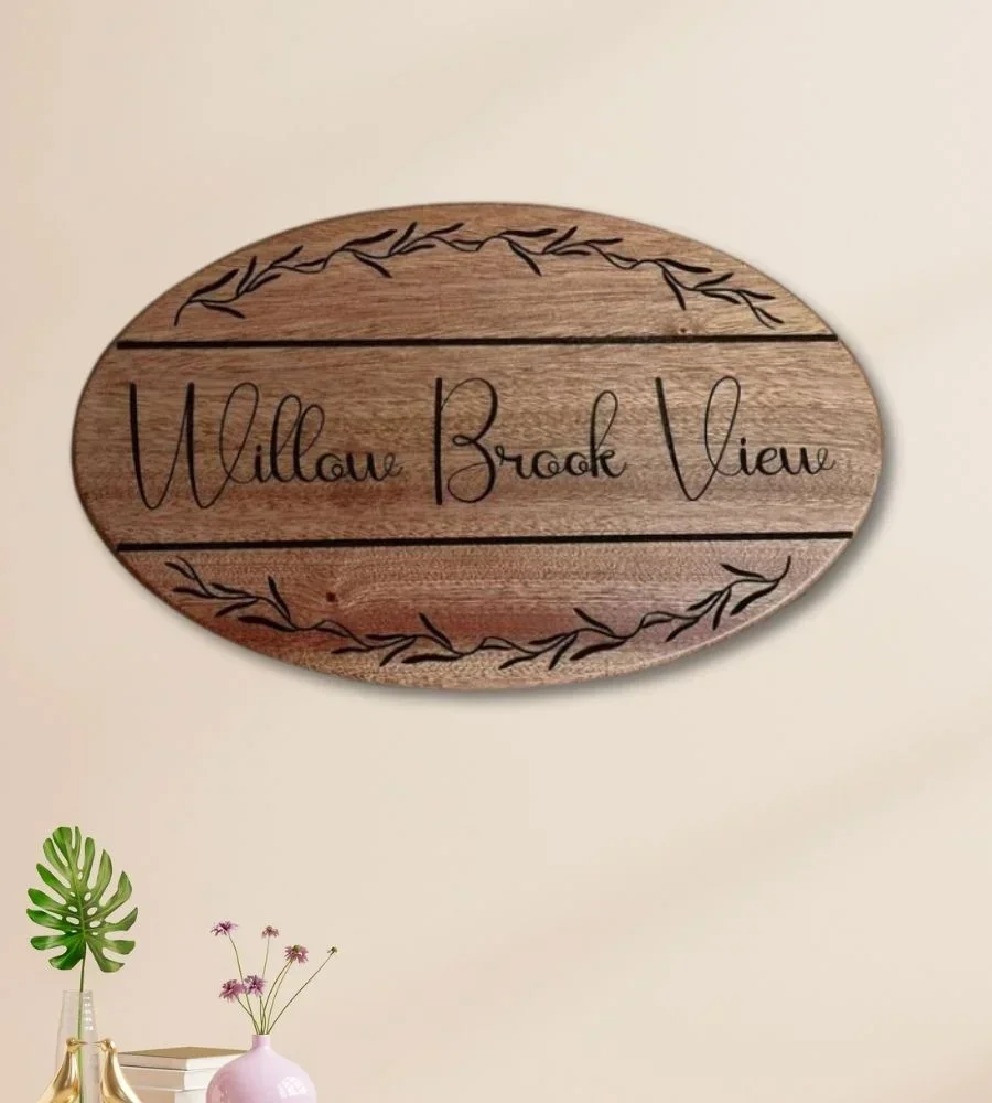 Handcrafted Wood Wall Decor Signs - Home & Kitchen by Razvi Exports