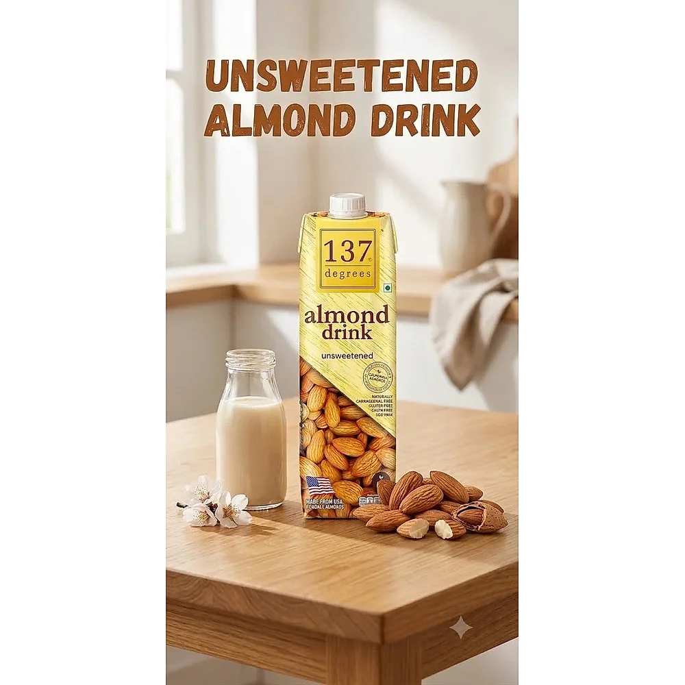 Unsweetened Lactose-Free Almond Milk - Food & Agriculture by Manjunath Enterprises
