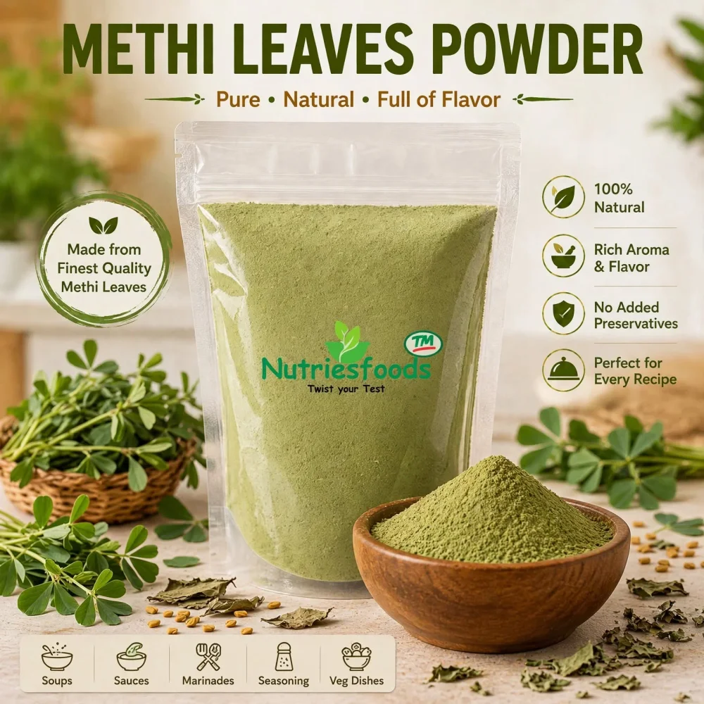 Methi Leaves Powder Grade A - Food & Agriculture by Nutriesfoods