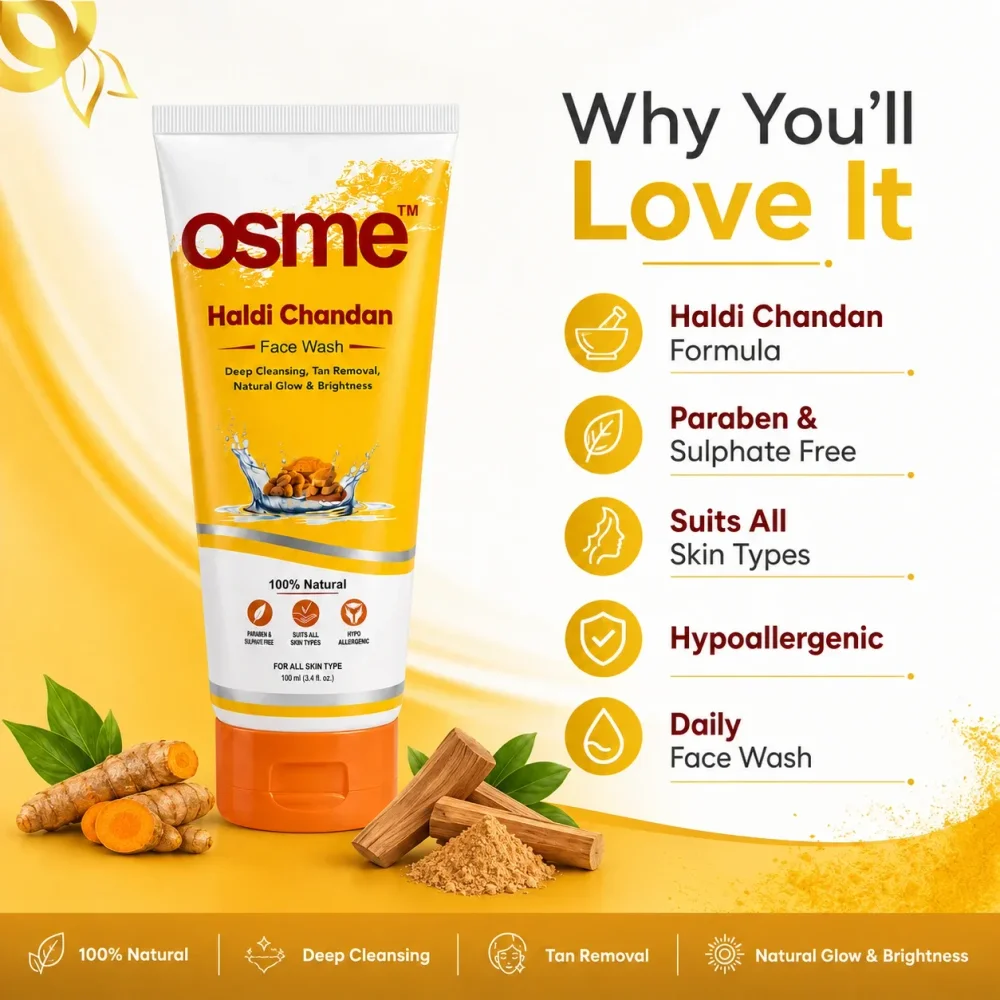 OSME Turmeric Sandalwood Face Wash - Beauty & Personal Care by Sherwell Biotech