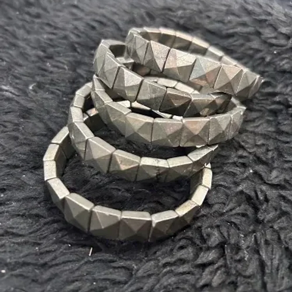 Natural Pyrite Pyramid Bracelet - Gems & Jewelry by Sarah Agate