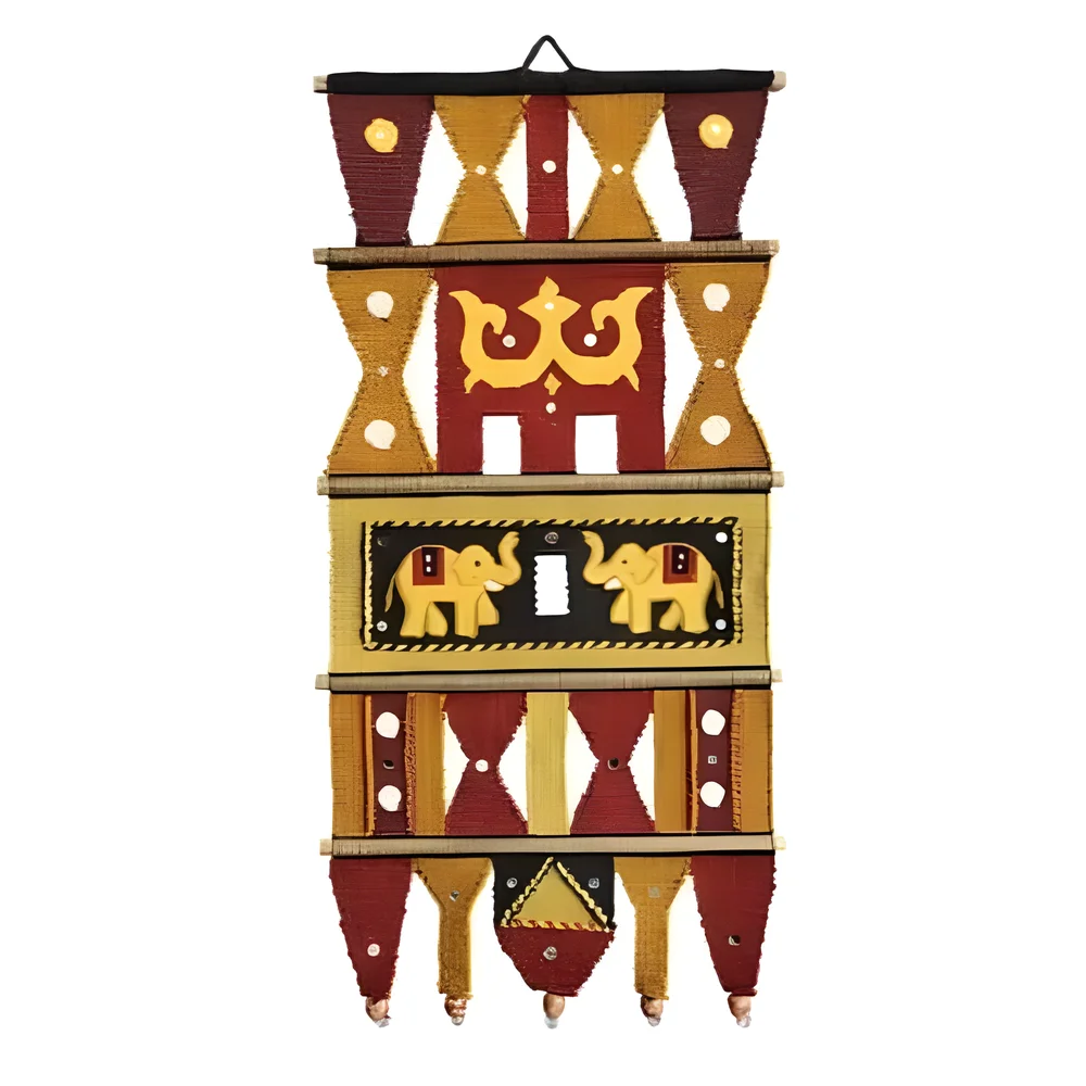 Elephant Patchwork Wall Hanging - Handicrafts & Gifts by Yashodhra Handloom