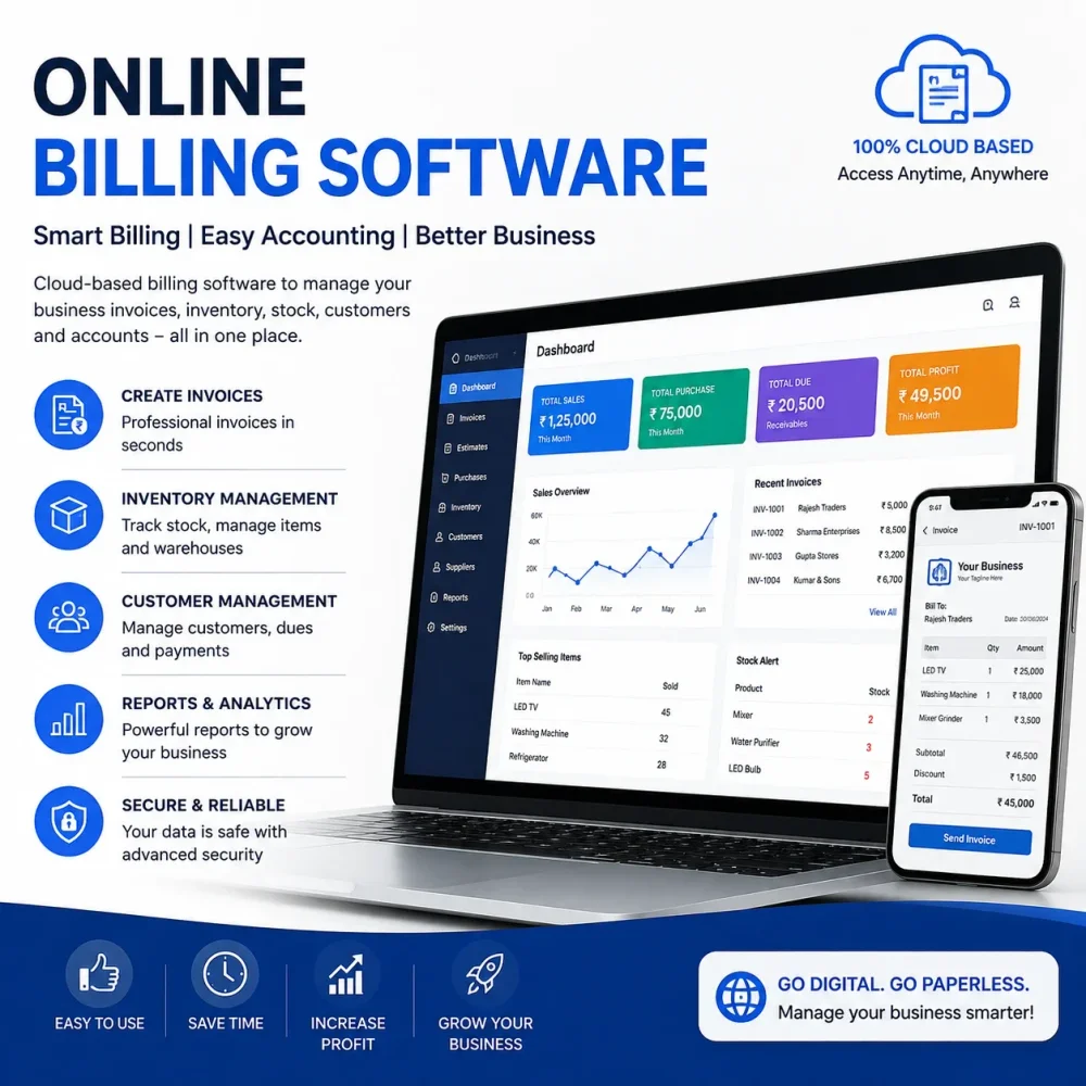 Cloud-Based Billing and Inventory Management Software - Business & Professional Services by Bestind Tech Pvt. Ltd.