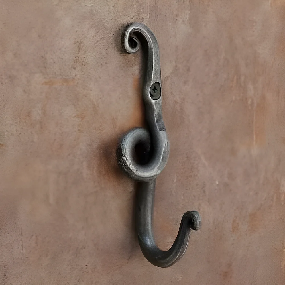 Polished Iron Wall Hook - Metals & Alloys by The Hardware Hut