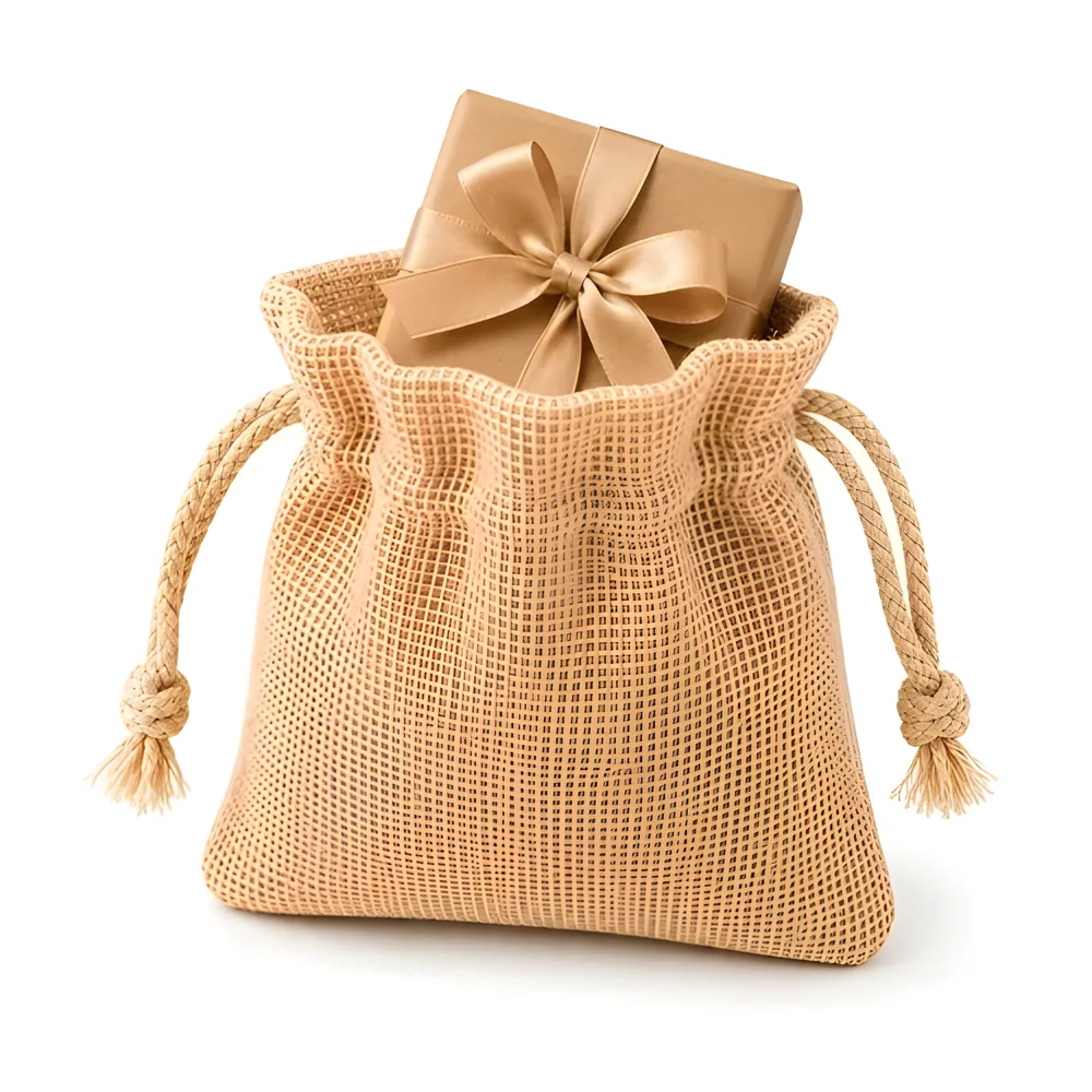 Jute Drawstring Pouch - Packaging & Printing by SriJeevanam Enterprises LLP