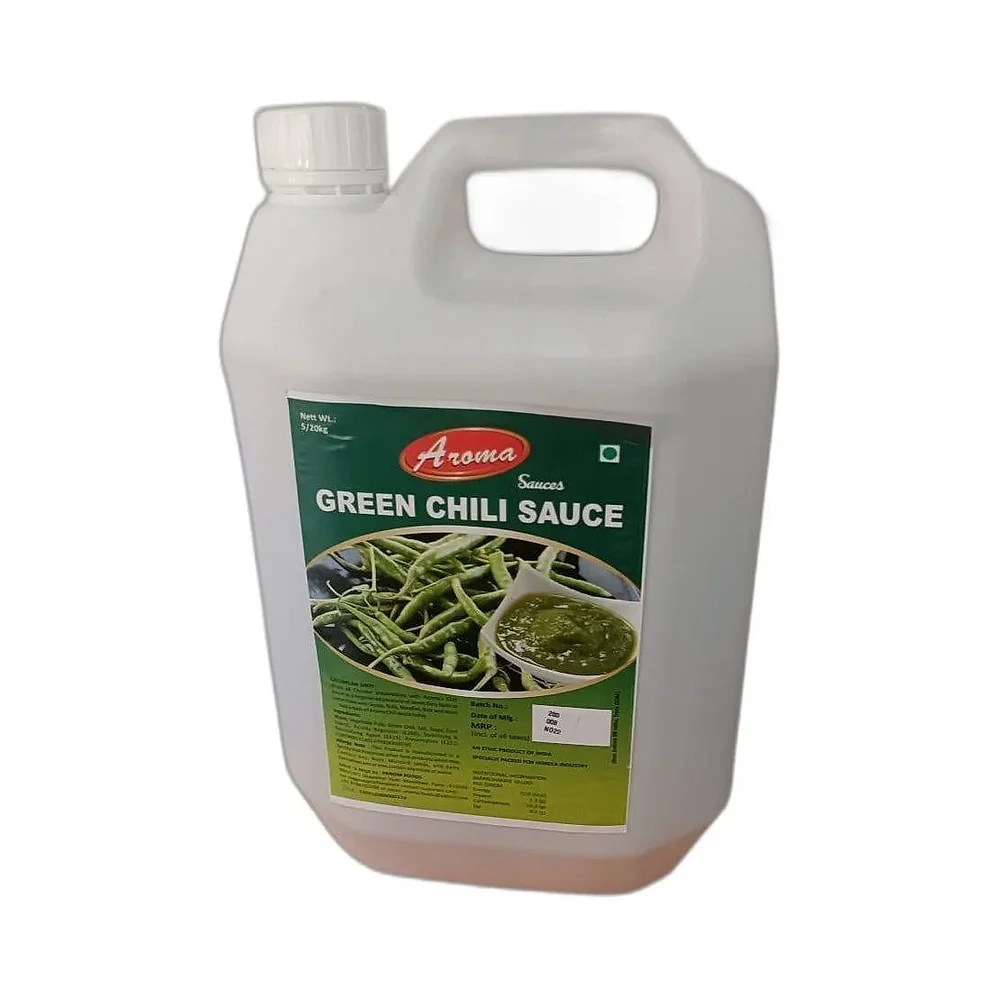 Aroma Green Chilli Sauce 5 kg Plastic Can - Food & Agriculture by Panom  Foods