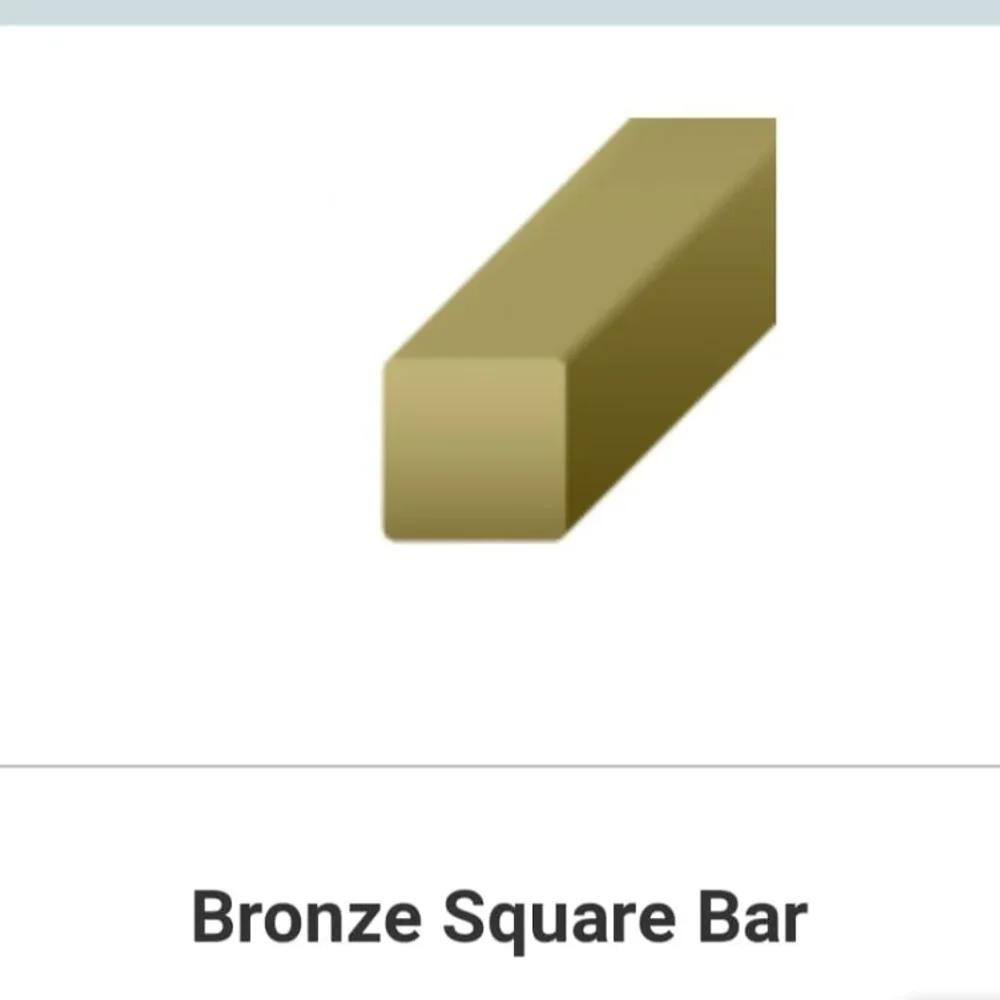 Bronze Square Bars - Metals & Alloys by Hind Corp.