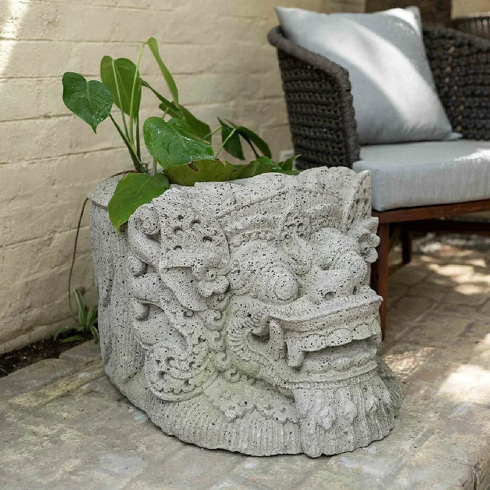 Concrete Planter from Bali - Construction & Building Materials by Wooden Owl Design Pvt. Ltd.