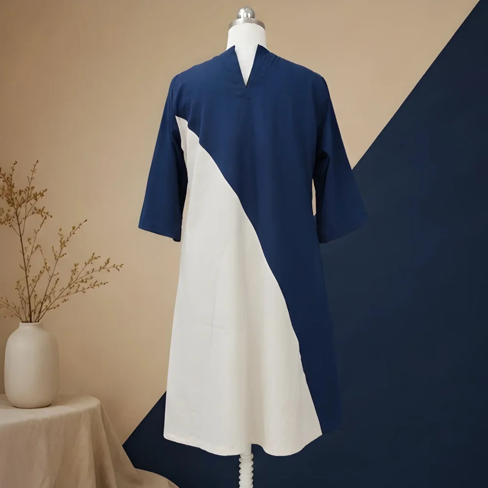 A-Line Color-Block Work Wear Dress - Textiles & Apparel by Twenty Threads