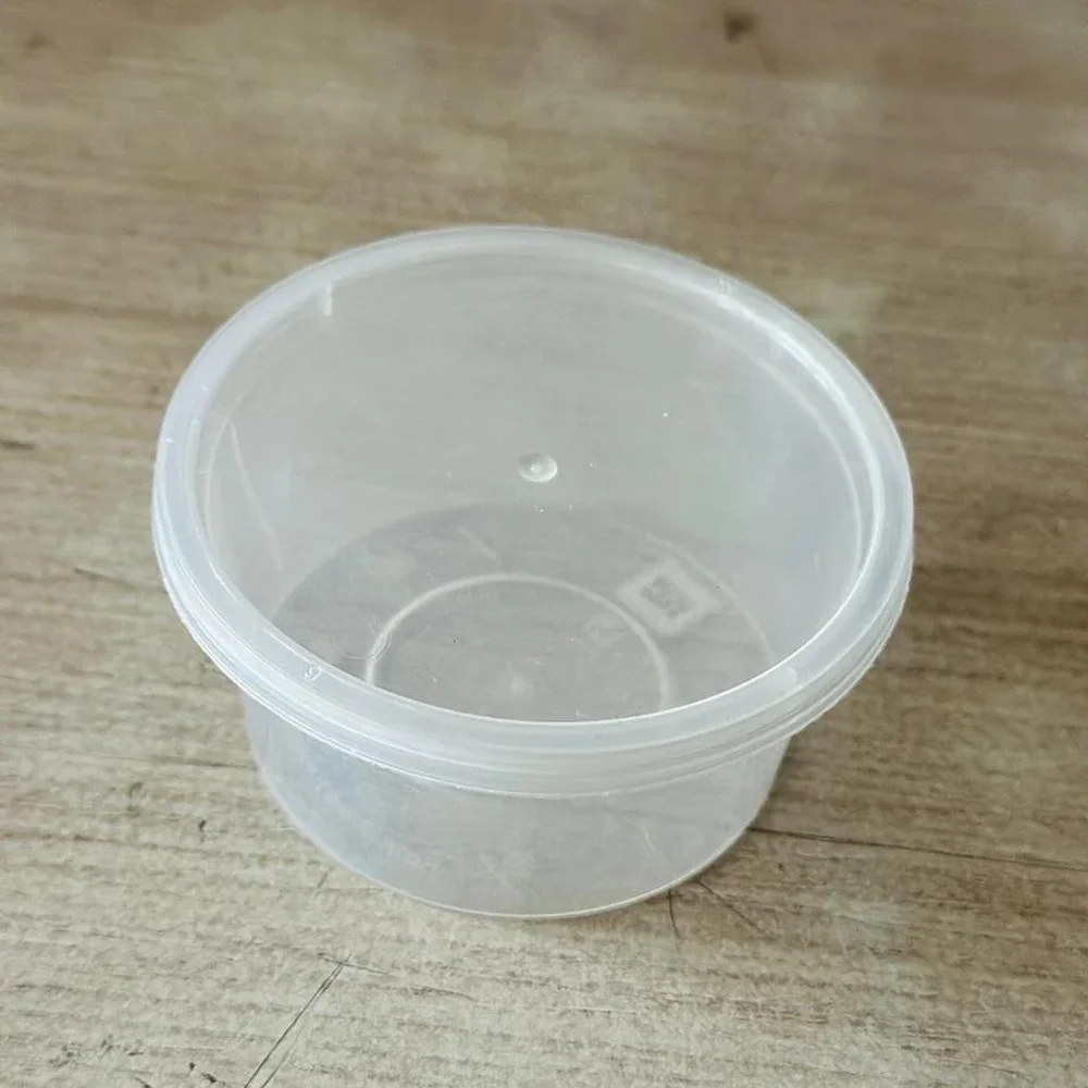 Clear Round Plastic Stackable Utility Containers - Plastics & Rubber by Zaika Plastopacks