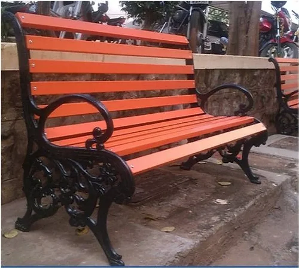 NAC Cast Iron Mild Steel Modern Bench for Park and Home - Furniture & Interiors by Nac Industries