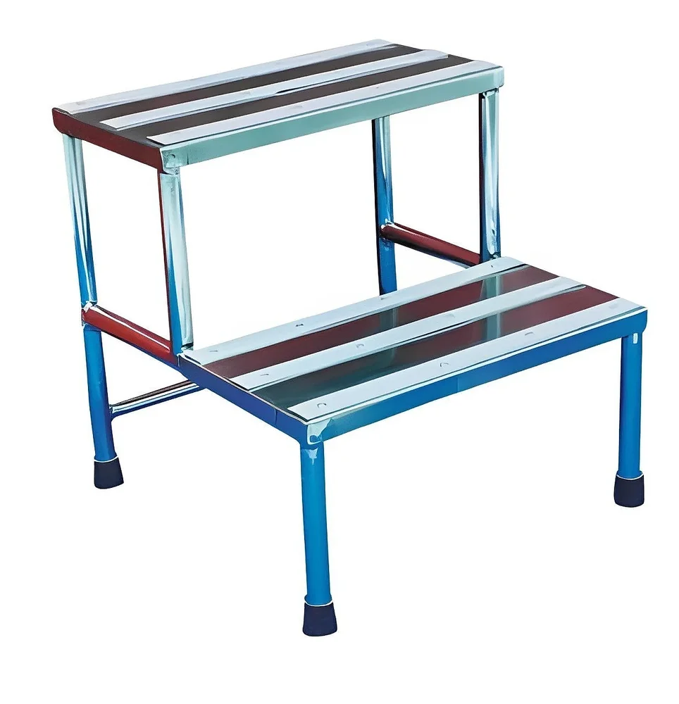 Stainless Steel Double Foot Stool - Healthcare & Medical by Medicom International