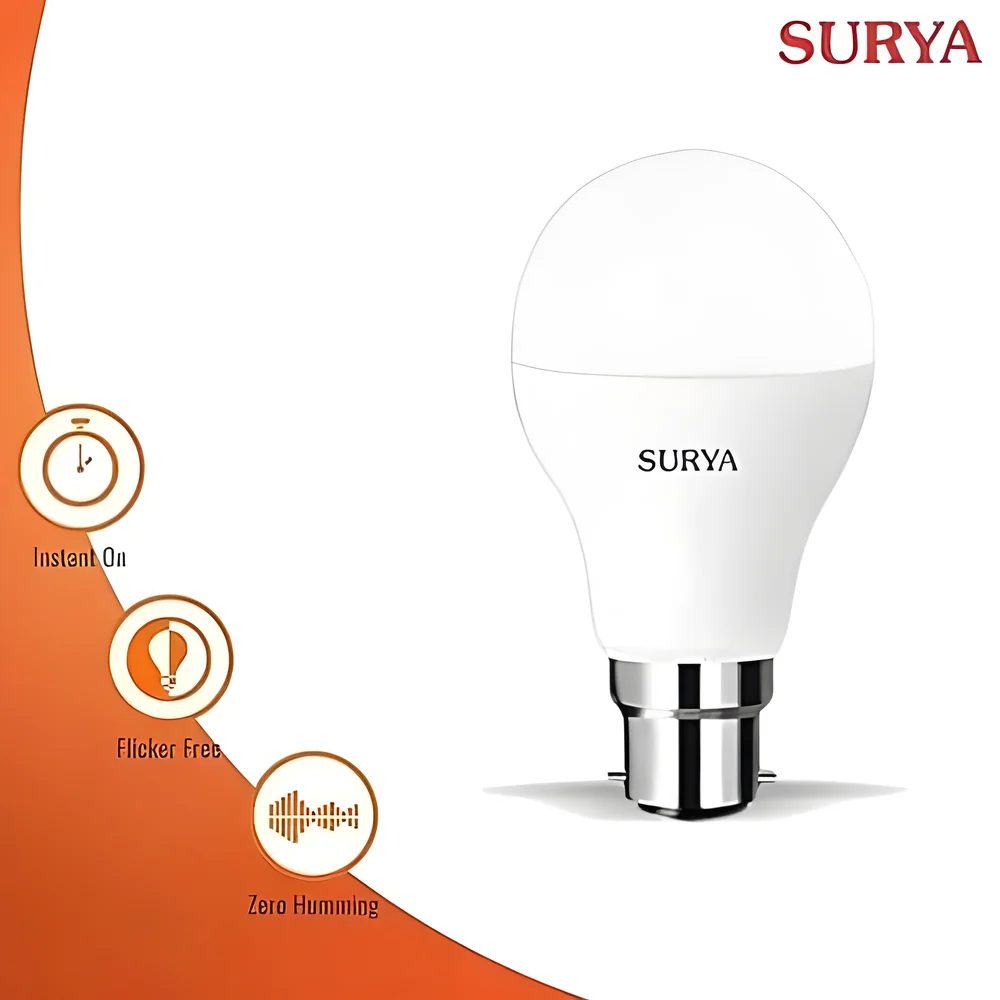 Surya 10W LED B22 Bulb - Electronics & Electrical by Maa Shardha Electronics N Spare Parts