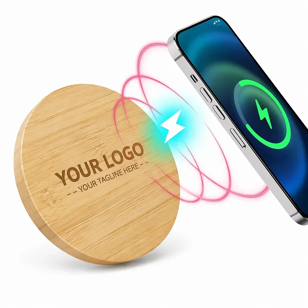 Bamboo Wireless Charger 15W - Electronics & Electrical by Rudraksh Enterprises