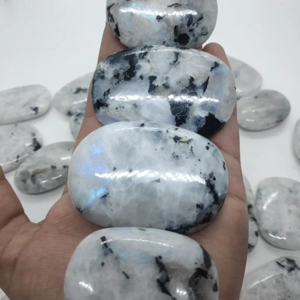 Rainbow Moonstone Gemstone Palms - Gems & Jewelry by Zairish Global