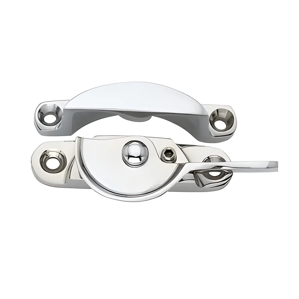 Metal Fitch Sash Fastener with Locking Mechanism - Metals & Alloys by The Hardware Hut