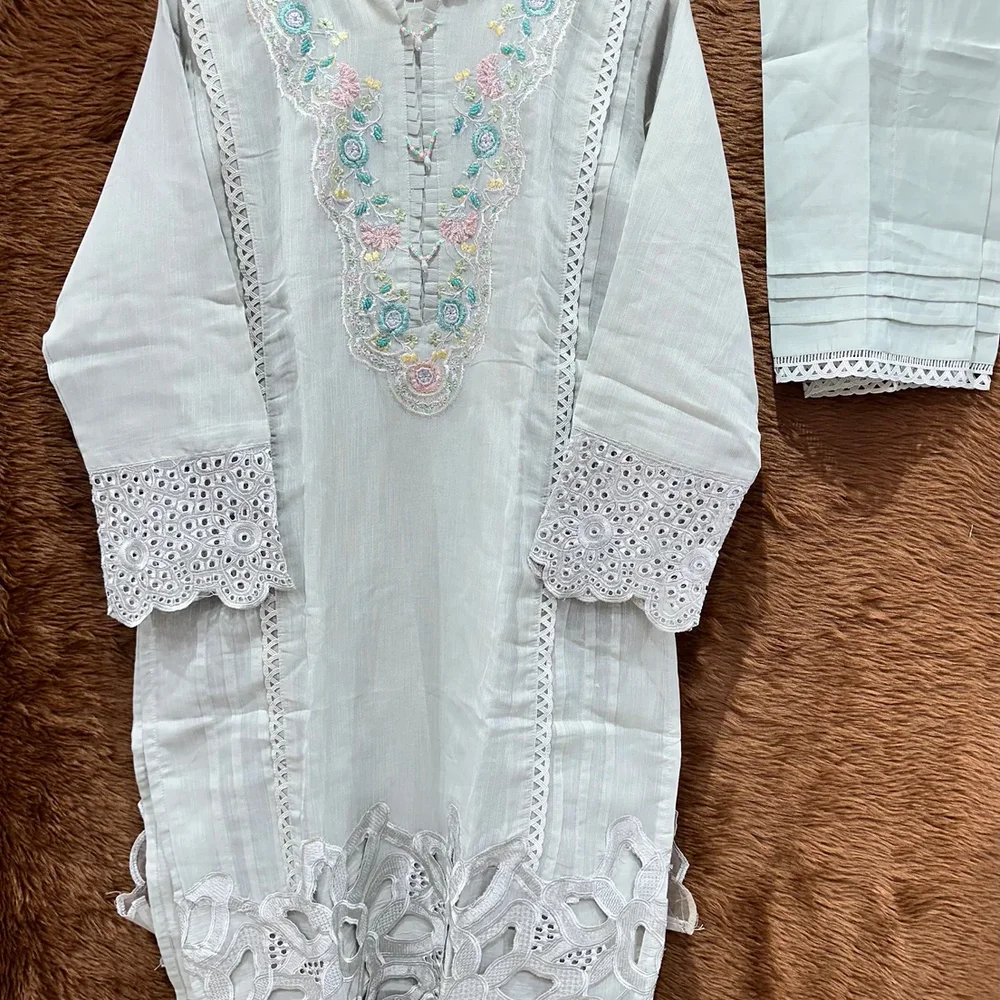 Embroidered Silk Kurta Set - Textiles & Apparel by Ayzel Pvt. Ltd.
