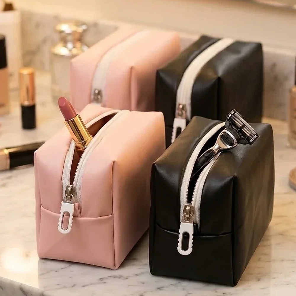 Leather Cosmetic Pouch - Footwear, Bags & Leather Goods by Tiera Blue