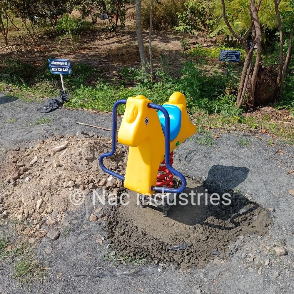 Kidsplay Yellow HDPE Animal Shape Spring Rider - Sports, Toys & Games by Nac Industries