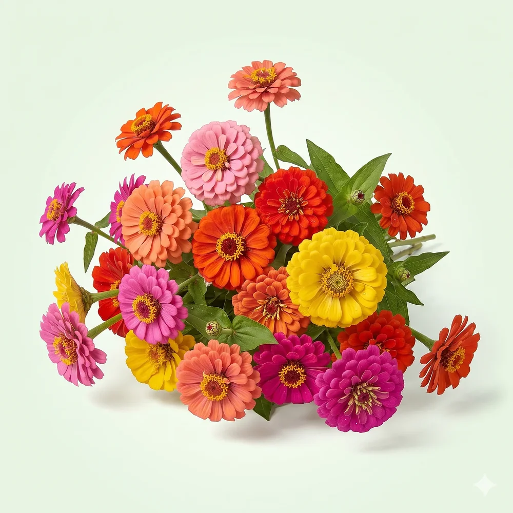 Zinnia Mixed Color Flower Seeds - Food & Agriculture by Vigyat Chemicals Co.