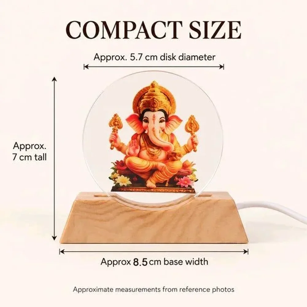 Acrylic LED Lamp with Warm Golden Glow - Home & Kitchen by BJ Industries and Marketing
