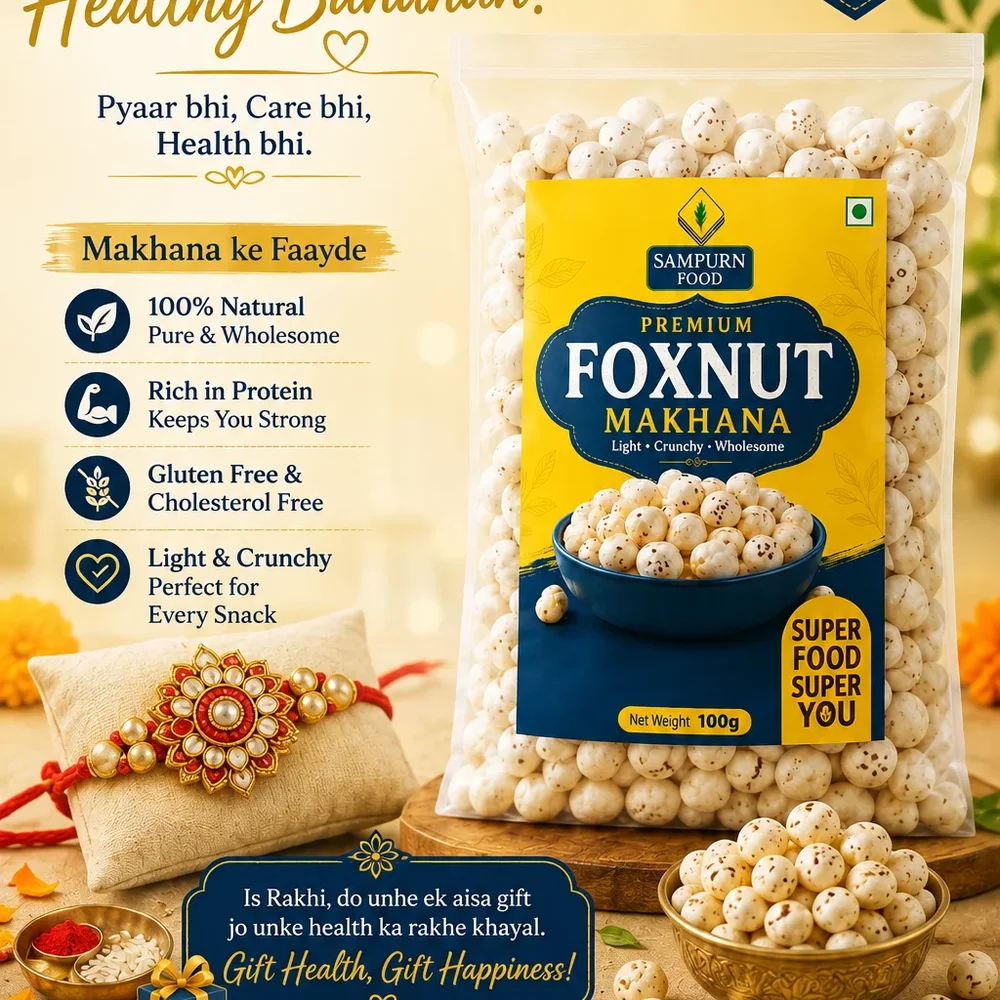 Makhana 5+ Grade - Food & Agriculture by Yash Food Udhyog