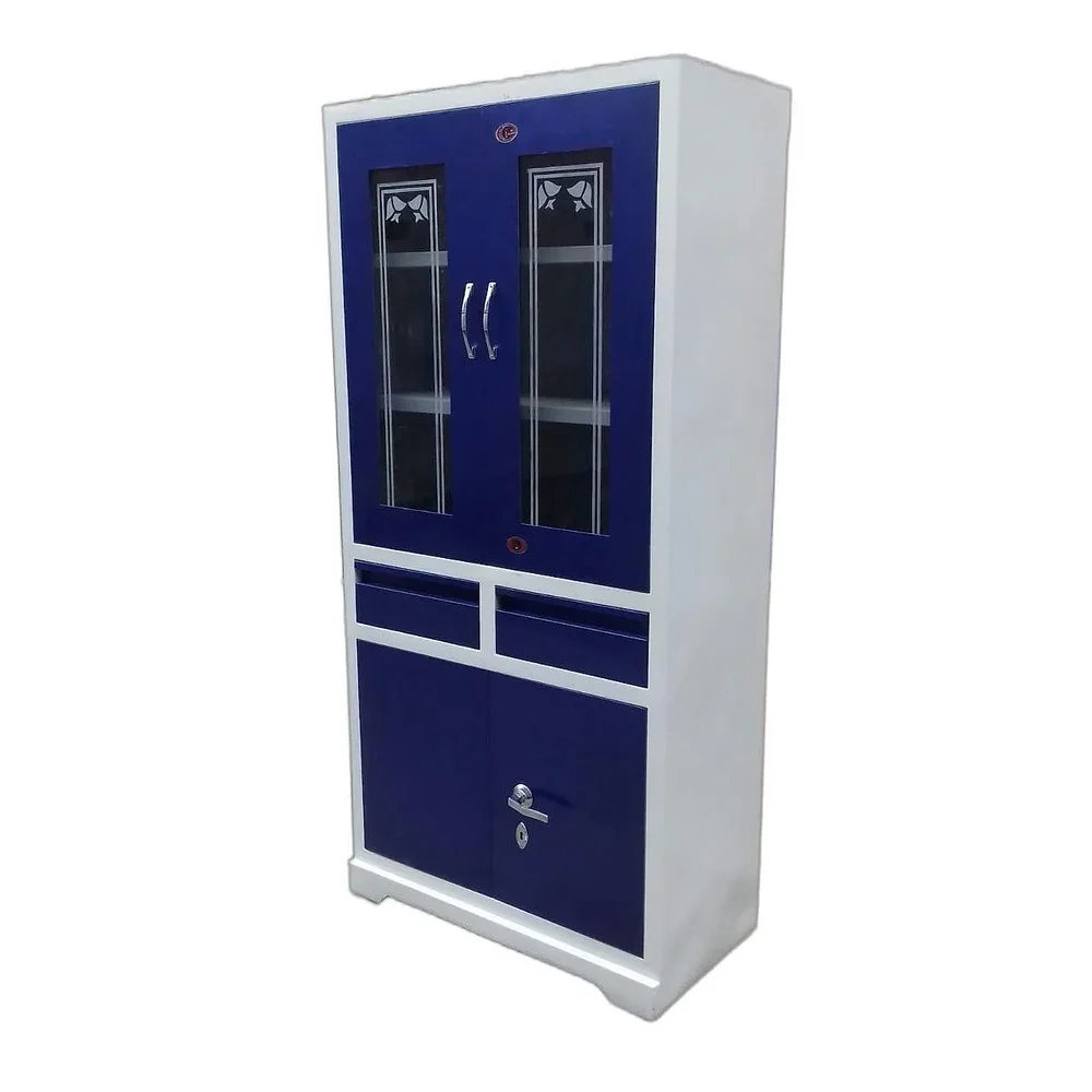 3 Door Blue Iron Almirah - Furniture & Interiors by M/S. Atika Safe