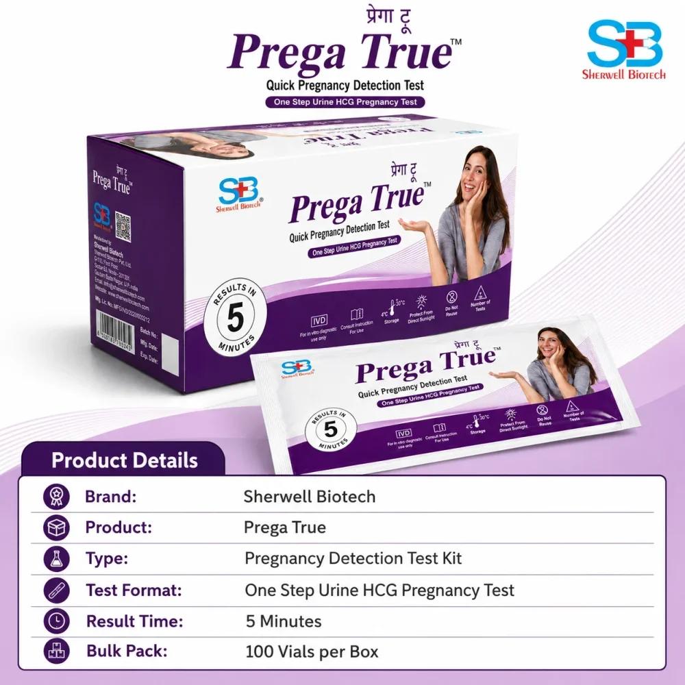 Prega True One Step Pregnancy Test Kit - Healthcare & Medical by Sherwell Biotech