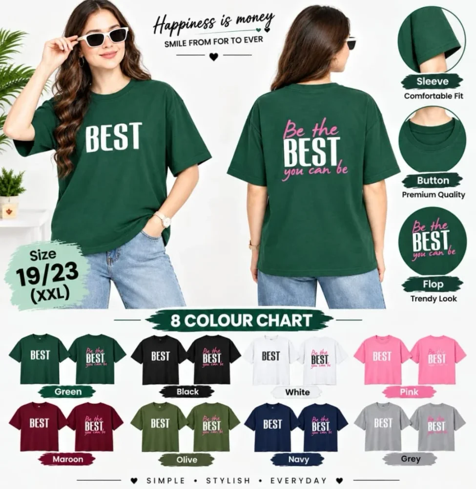 Women's Bio-Washed Cotton Crop T-Shirts - Textiles & Apparel by N B Mumbai Street