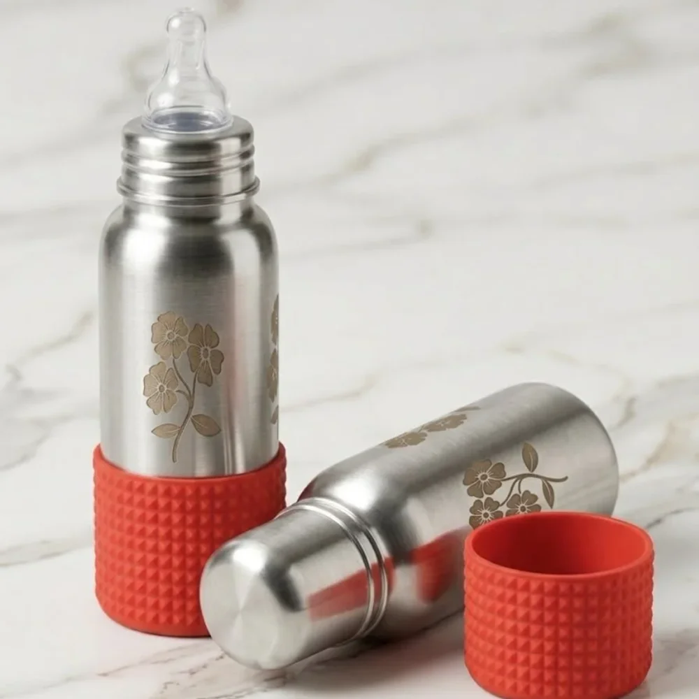 SS 304 Single Wall Baby Feeding Bottle - Home & Kitchen by Shree Anant International