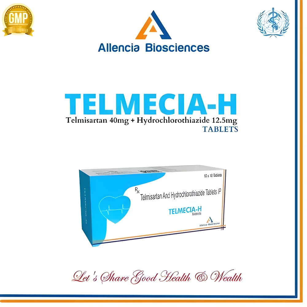 TELMECIA-H Telmisartan 40 Mg Hydrochlorothiazide 12.5 Mg Tablets - Healthcare & Medical by Allencia Biosciences