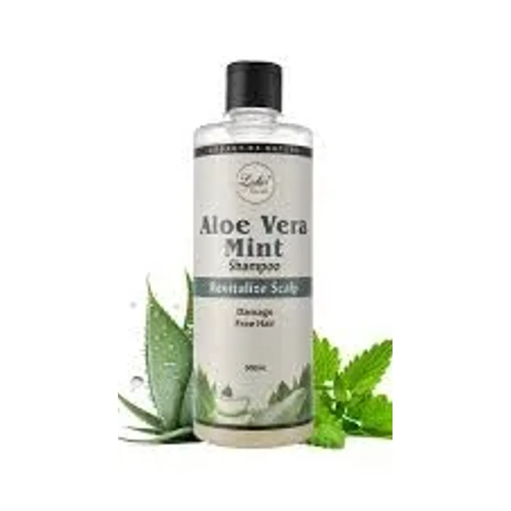 Lalas Aloe Vera Mint Shampoo in Plastic PET Bottle - Beauty & Personal Care by Ayurweb