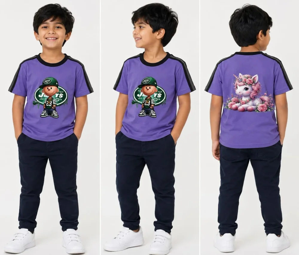 Cotton Graphic Printed Kids T-Shirts - Textiles & Apparel by N3 Fashion