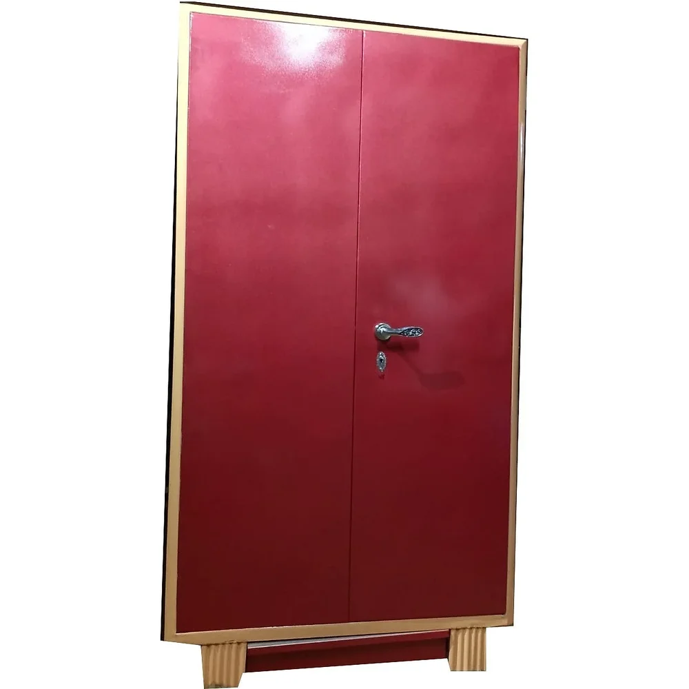 Iron Maroon Painted Almirah - Furniture & Interiors by M/S. Atika Safe