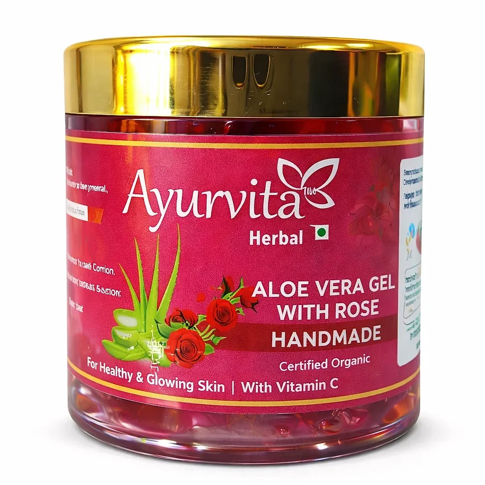 Ayurvita Certified Organic Aloevera Rose Gel 150gm - Beauty & Personal Care by Ayurvita Life Pvt. Ltd.