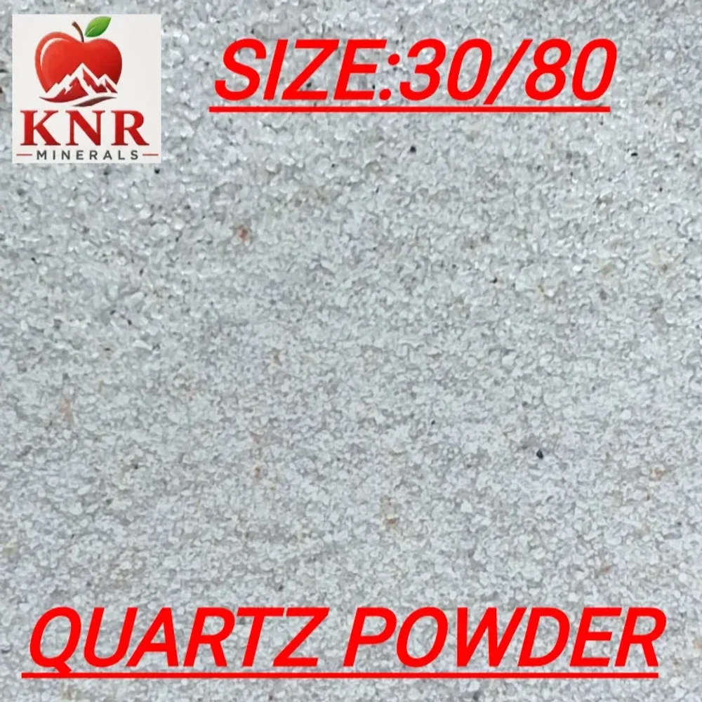 Quartzite Powder 30/80 Grade 1/2WHITE - Construction & Building Materials by KNR Minerals&traders