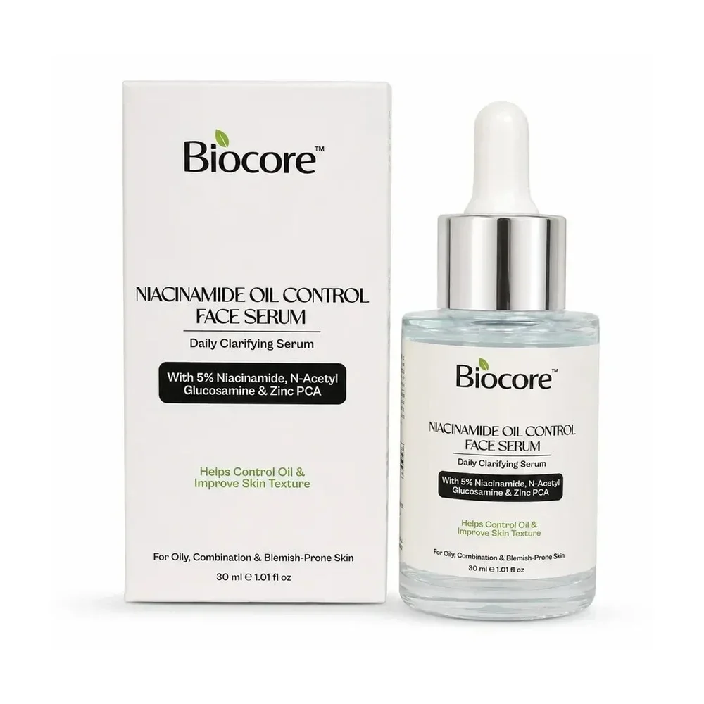 Biocore Niacinamide Oil Control Face Serum with N-Acetyl Glucosamine - Beauty & Personal Care by Nishika Creation
