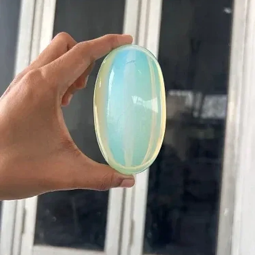 Natural Opalite Stone Lingam – Polished - Handicrafts & Gifts by Sarah Agate