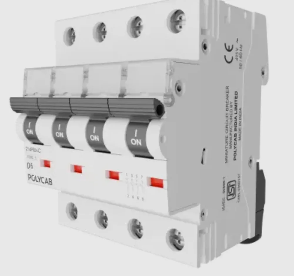 Polycab 63 Amp DC MCB - Electronics & Electrical by Shravan Industrial Solutions