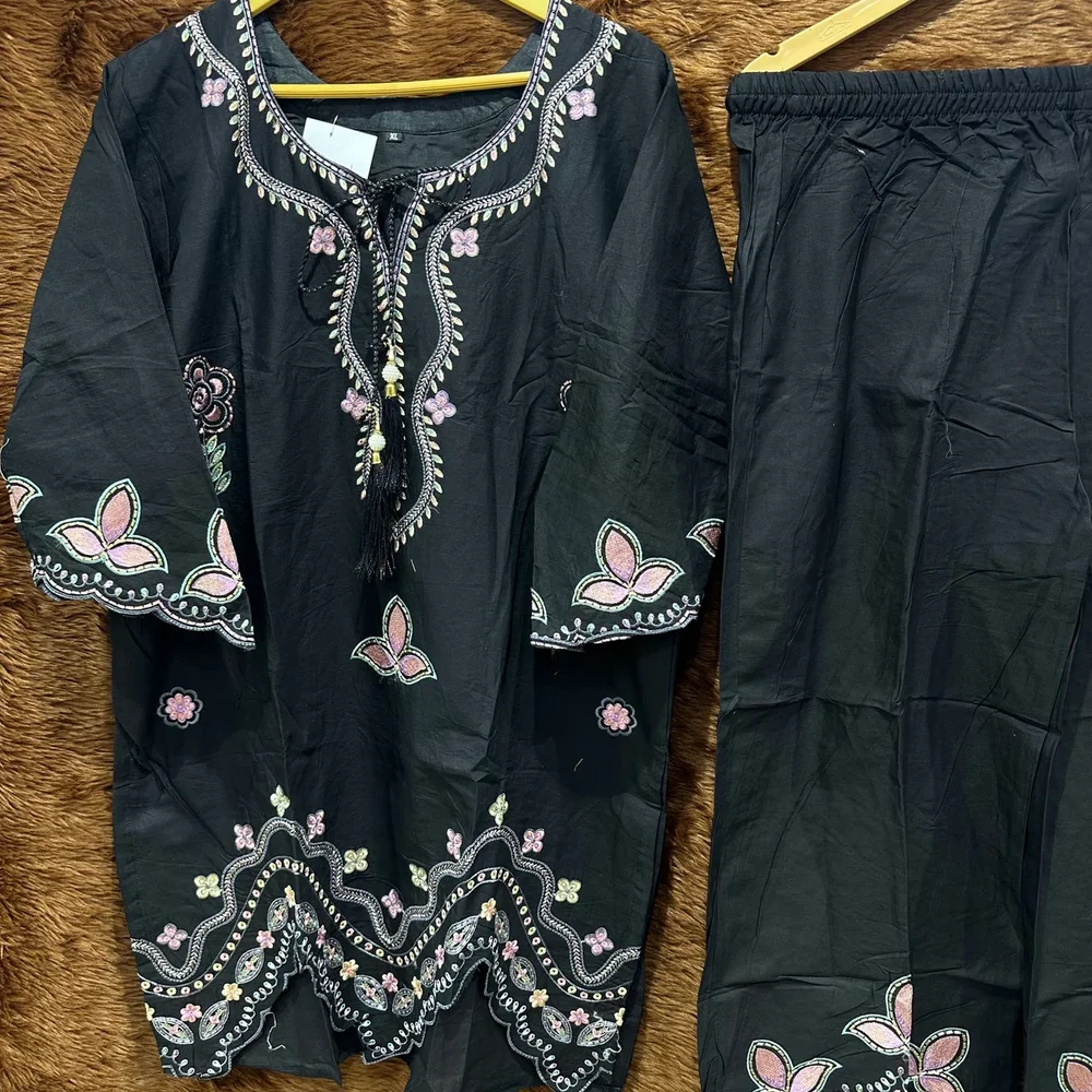 Embroidered Lawn Kurta and Pants Set XL - Textiles & Apparel by Ayzel Pvt. Ltd.