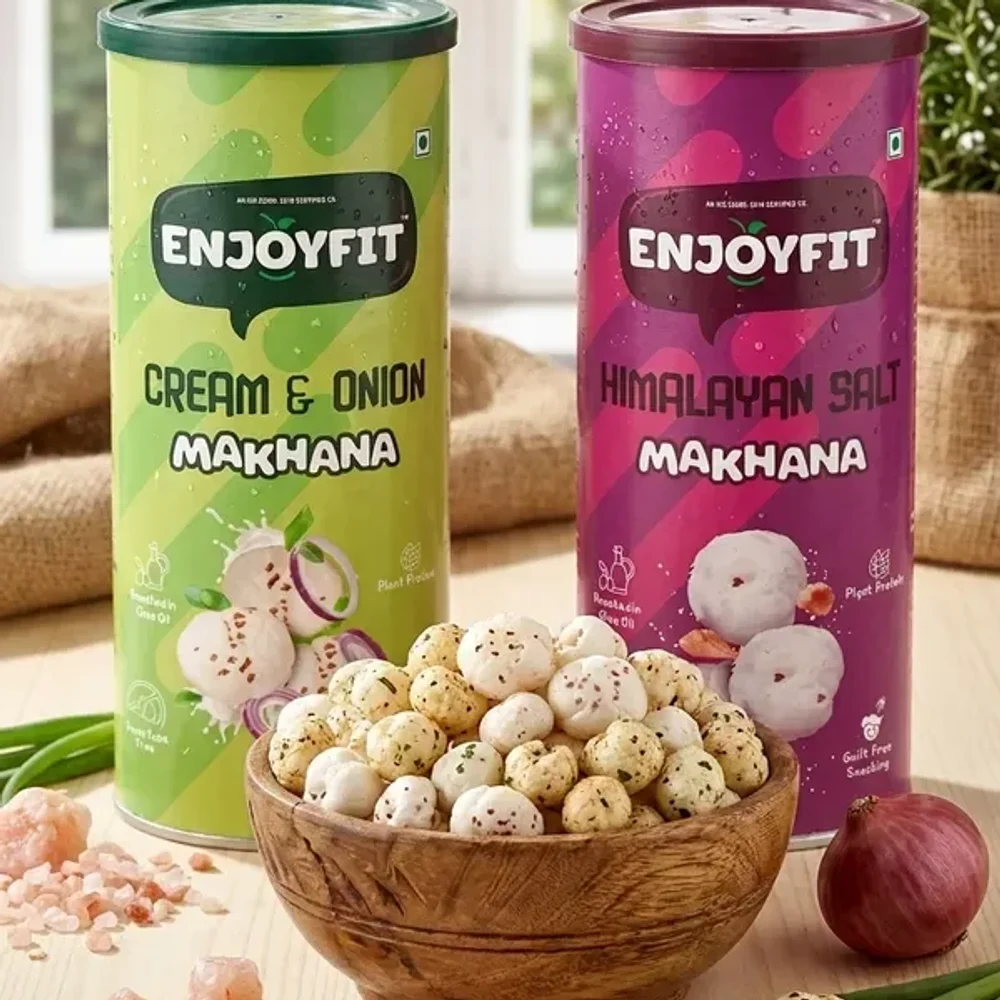 Enjoyfit Gluten-Free Cream & Onion + Himalayan Salt Wafers - Food & Agriculture by Mukesh Trading Co.
