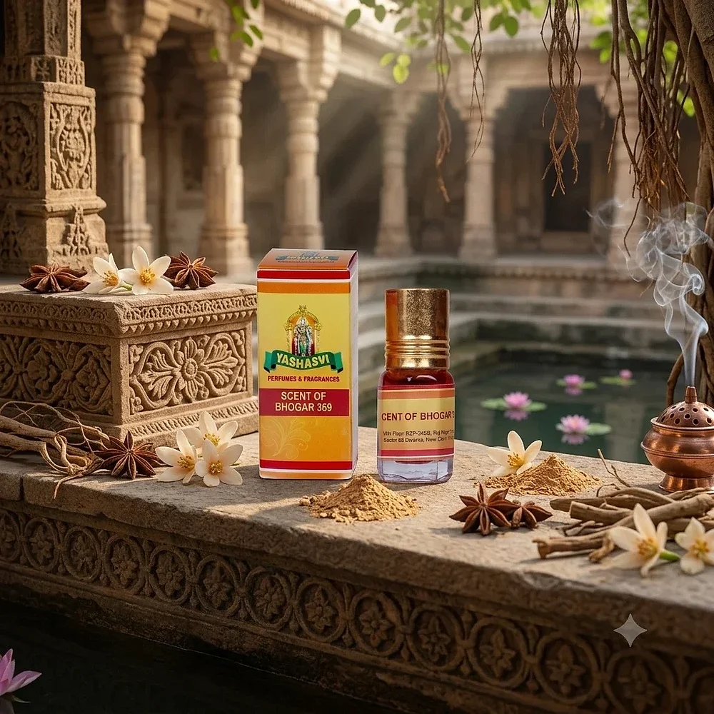 Yashasvi's Scent of Bhogar 369 Natural Handmade Perfume Oil 3 ml Roll-On - Beauty & Personal Care by Yashasvi Perfumes and Fragrances