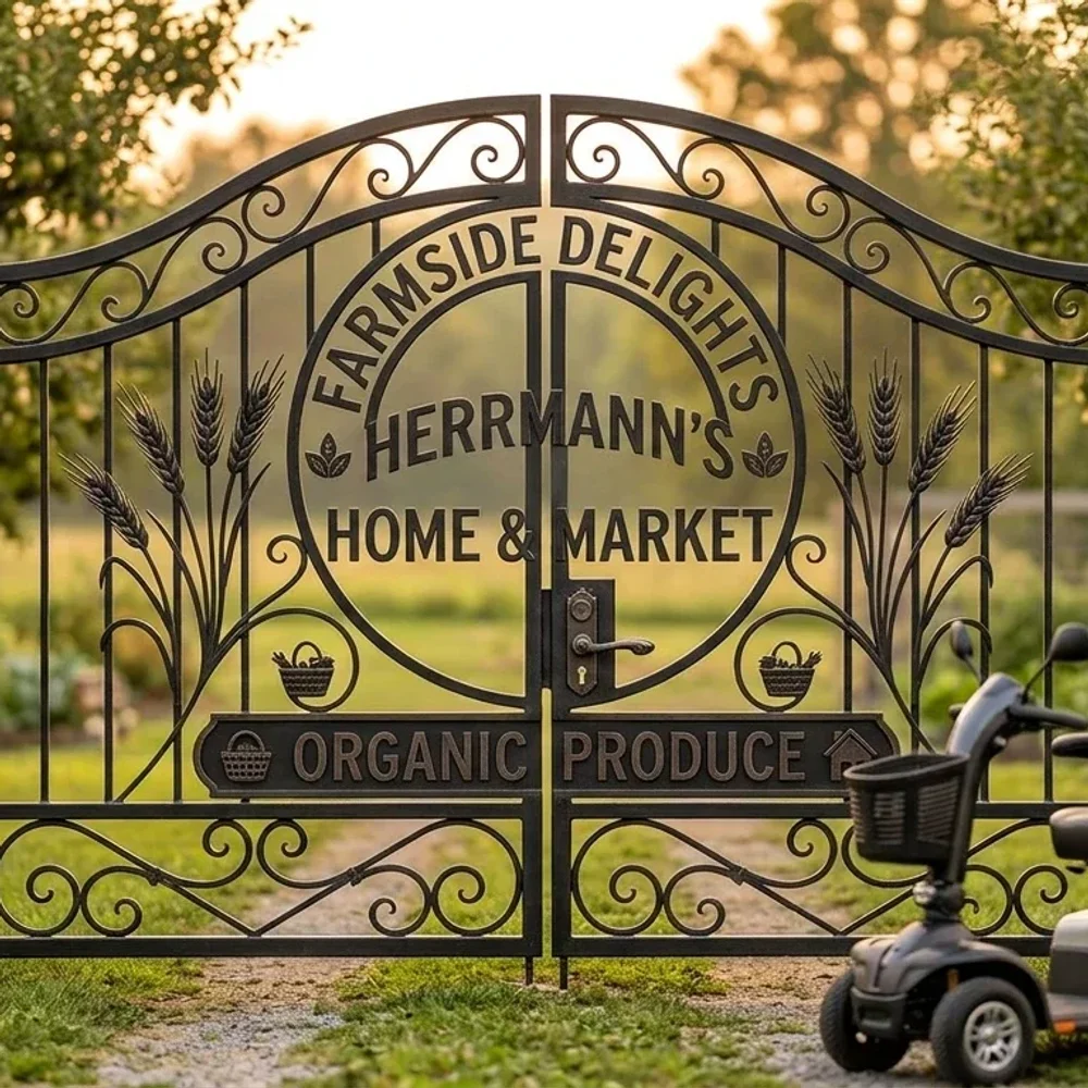 Custom-Built Wrought Iron Gate - Construction & Building Materials by Siraj Welding Works