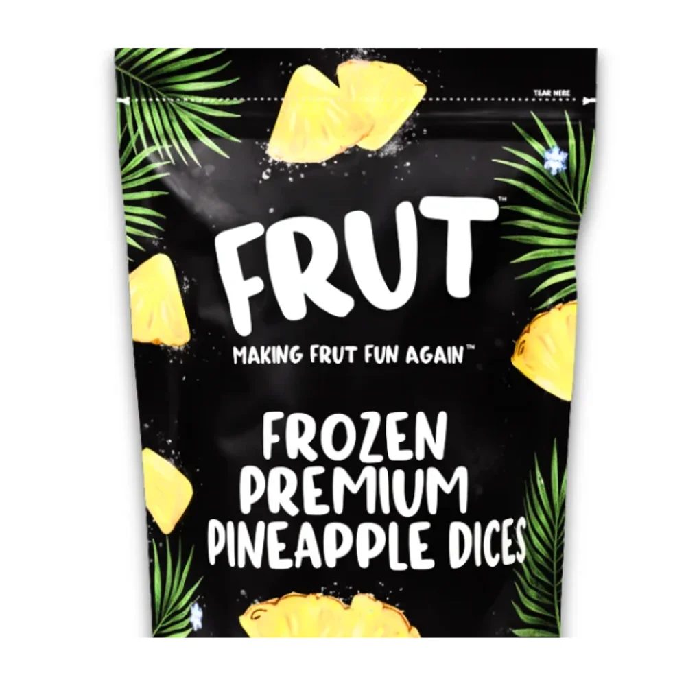 FRUT Frozen Pineapple Dices 1kg Pouch - Food & Agriculture by Sumukham Enterprise LLP