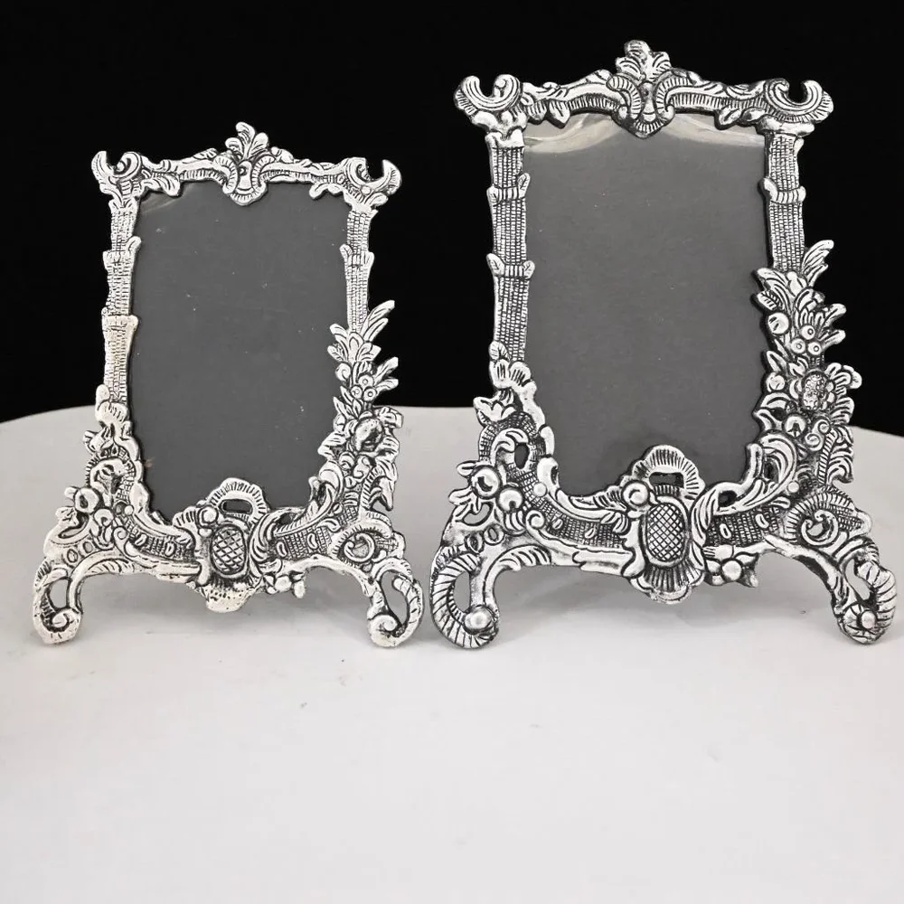 Metal Vintage Floral Photo Frame - Home & Kitchen by Indian Aura Crafts Expo