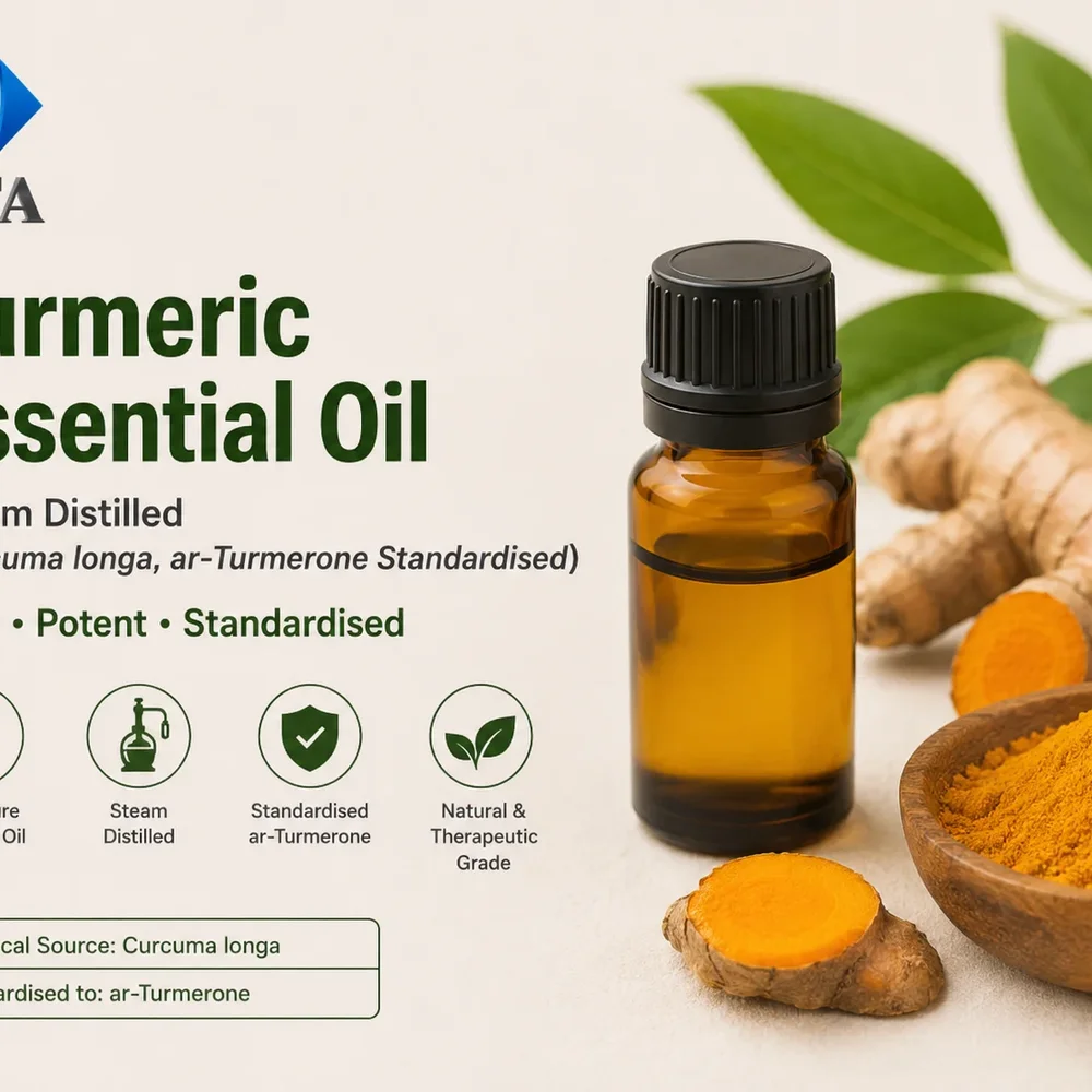 Curcuma Longa Essential Oil (ar-Turmerone Standardised) - Food & Agriculture by Central Trade Agency Pvt. Ltd.