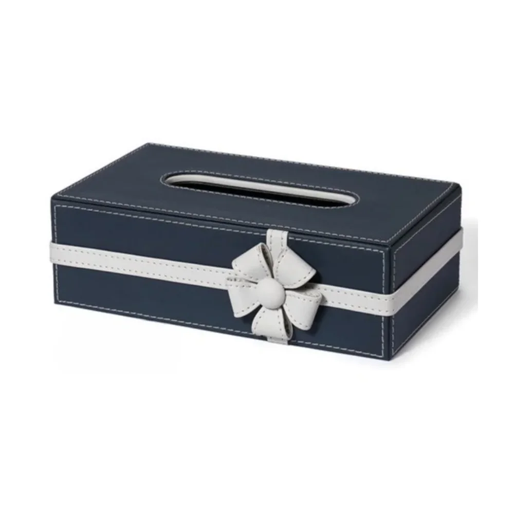 Bow Design Tissue Box - Home & Kitchen by SB Leather & Home Furnishing LLP