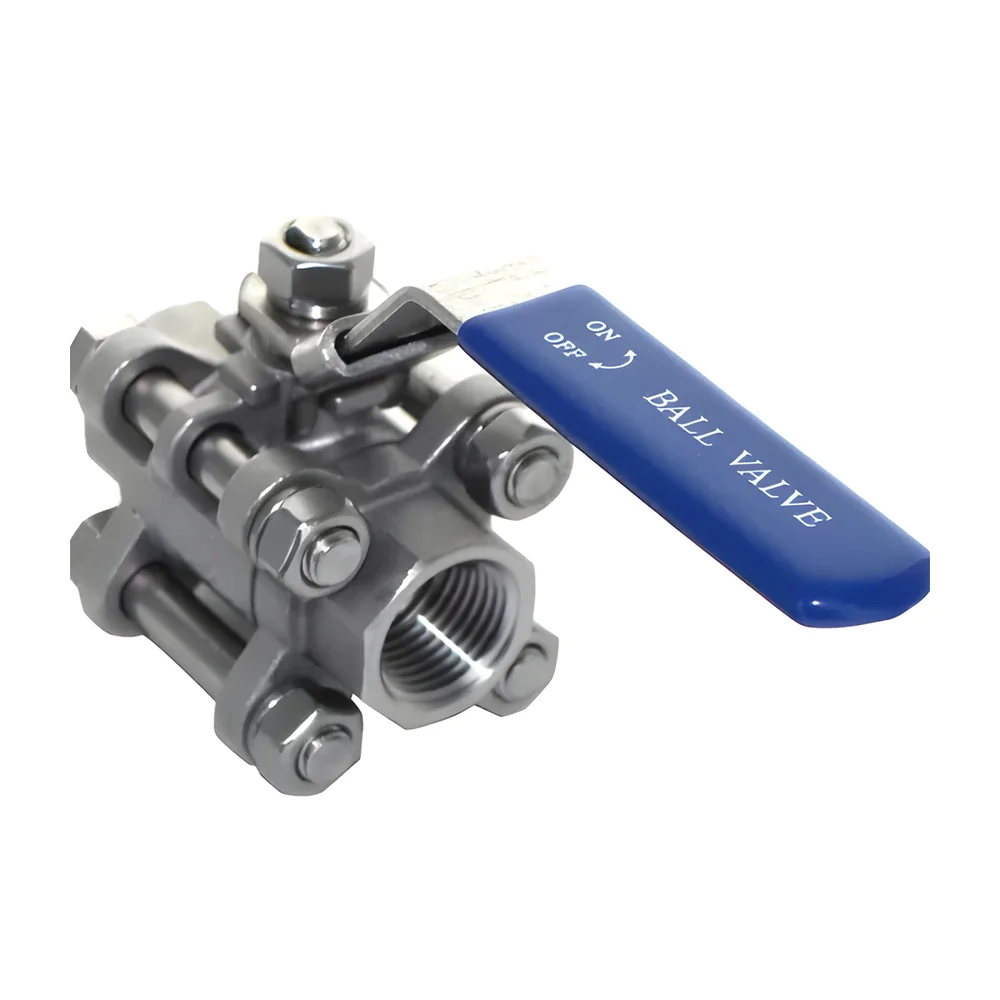 Cast Steel CF8 Three Piece Ball Valve - Industrial Supplies & Tools by JD Tech Industries