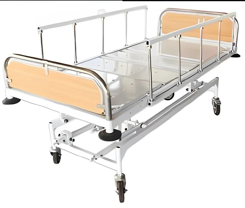 5 Function Manual ICU Bed with Stainless Steel Head/Foot Boards - Healthcare & Medical by Medicom International